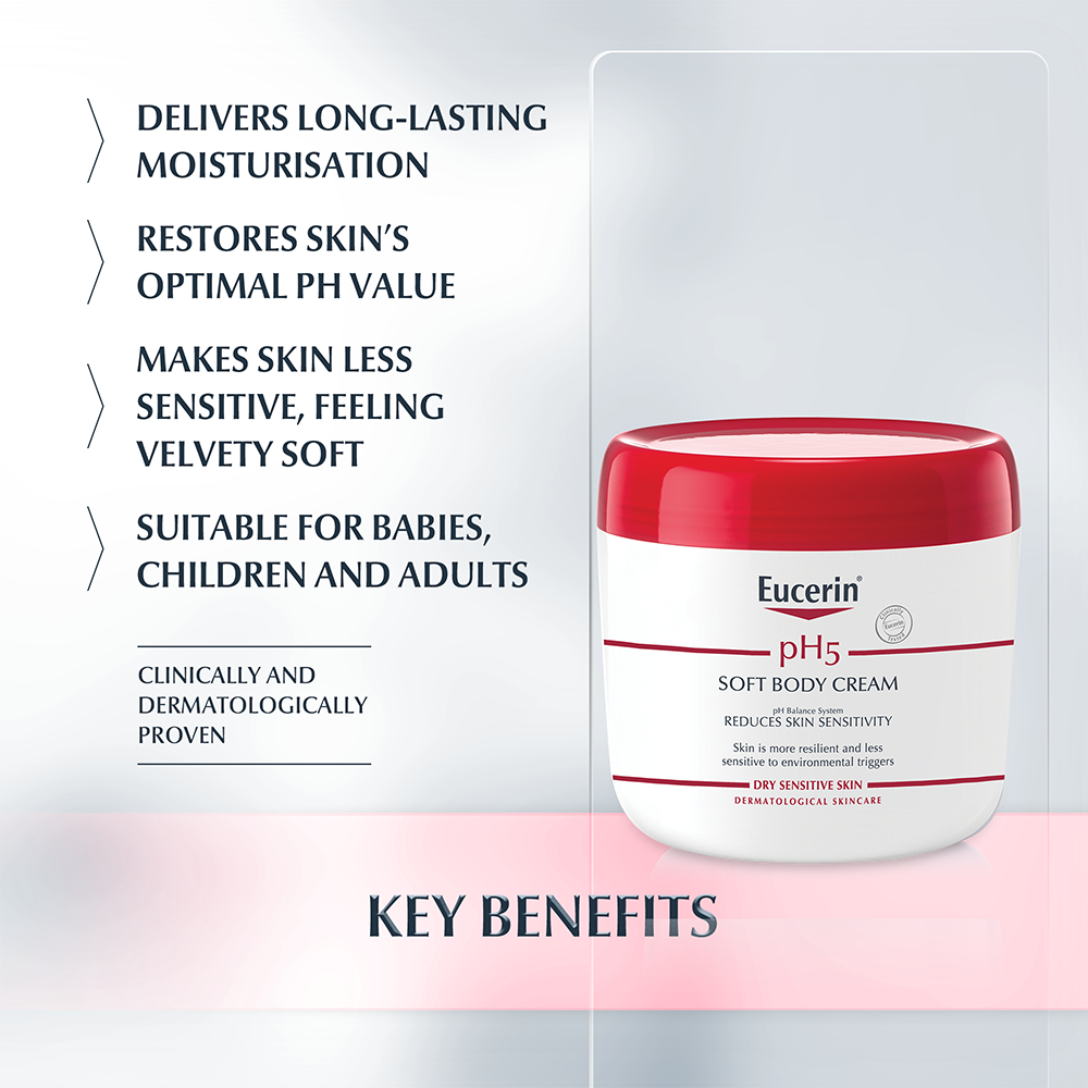Eucerin pH5 Soft Body Cream for dry sensitive skin Eucerin